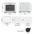 Food Dehydrator 5‑Tray White – Mini Fruit Dryer, LED Control, 35–80°C