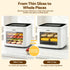 Food Dehydrator 5‑Tray White – Mini Fruit Dryer, LED Control, 35–80°C