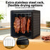 Food Dehydrator 9‑Tray – LCD 35–70°C Dryer w/ Hanging Rack & SS Trays
