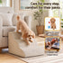 i.Pet Dog Ramp Washable Cover Stairs for Bed Sofa Foam Step Ladder 3 Tier Beige