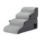 Dog Stairs and Bed 2-in-1 Sofa Car Foam Non-Slip Washable Pet Stairs Indoor Grey