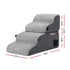 Dog Stairs and Bed 2-in-1 Sofa Car Foam Non-Slip Washable Pet Stairs Indoor Grey