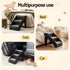 i.Pet Dog Ramp 3 Steps Pet Stairs For Bed Sofa Car Foldable Portable Ladder Black