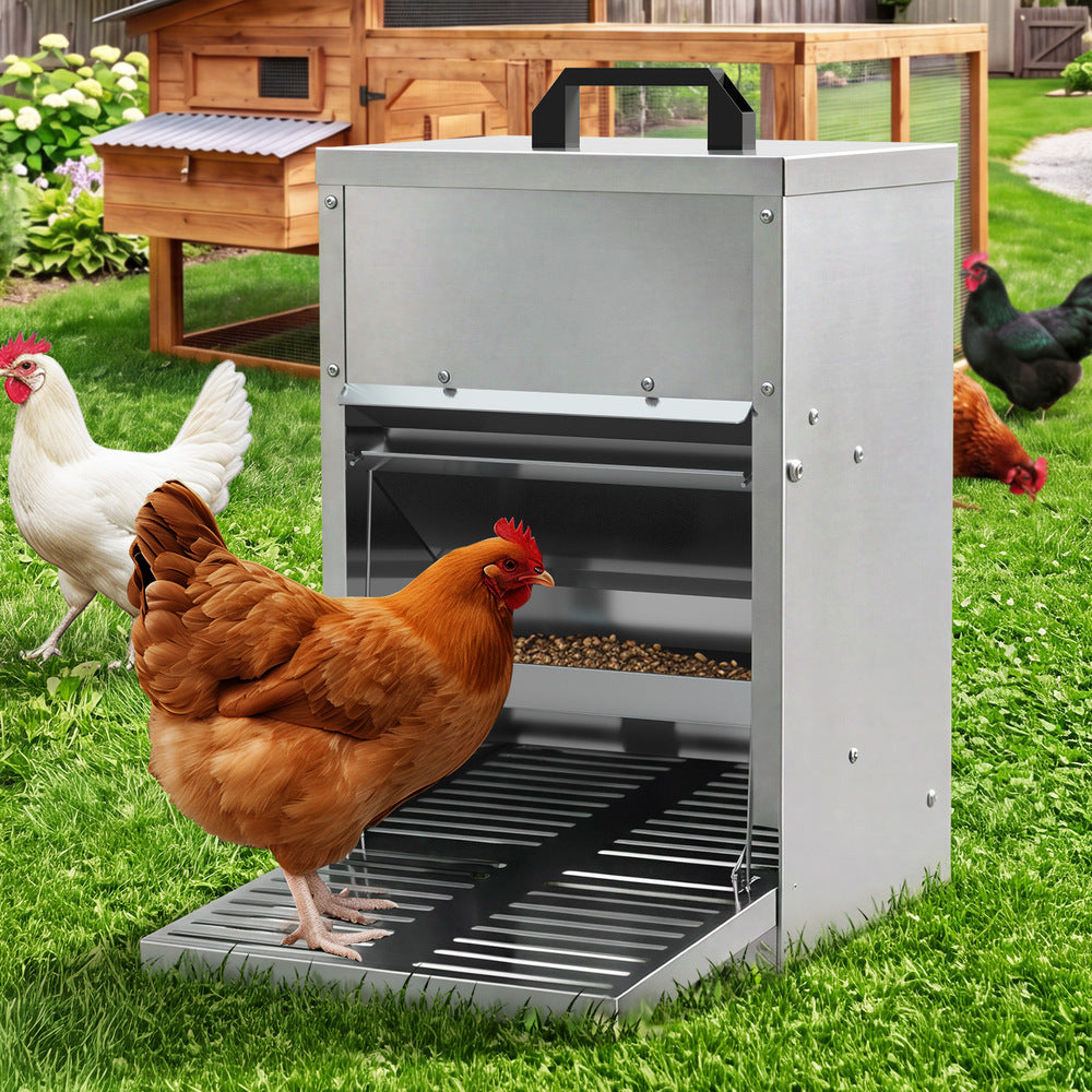Alopet Automatic Chicken Feeder Auto Coop Self Opening 5kg