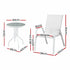 Outdoor Chair & Table Set – Stackable Textilene Chairs, Tempered Glass Table