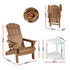 Outdoor Table and Chairs HDPE Folding Adirondack Beach Chair Patio Furniture