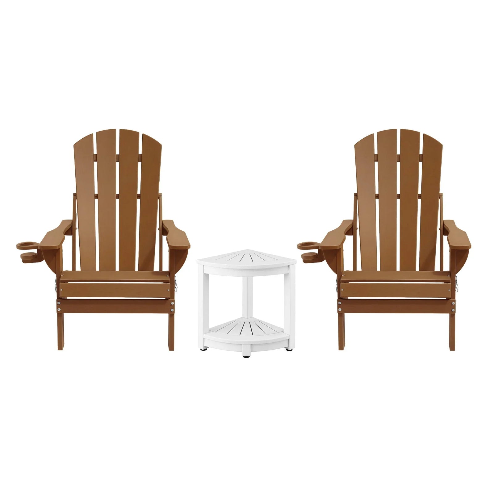 Outdoor Table and Chairs HDPE Folding Adirondack Beach Chair Patio Furniture