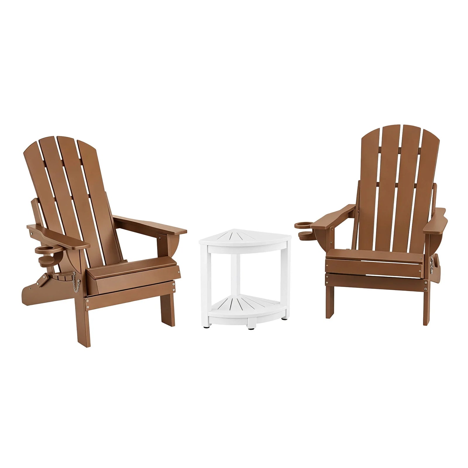 Outdoor Table and Chairs HDPE Folding Adirondack Beach Chair Patio Furniture