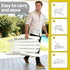 Outdoor Table and Chairs HDPE Folding Adirondack Beach Chair Patio Furniture White