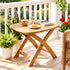 Gardeon Outdoor Coffee Side Table HDPE Desk Indoor Patio Furniture Garden Natural