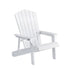 Outdoor Chairs HDPE Adirondack Beach Chair Sun Lounge Patio Furniture Garden white