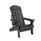 Outdoor Chairs Folding Adirondack Beach Chair HDPE Sun Lounge Patio Furniture Garden Black