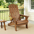 Outdoor Chairs Folding Adirondack Beach Chair HDPE Sun Lounge Patio Furniture Garden Brown