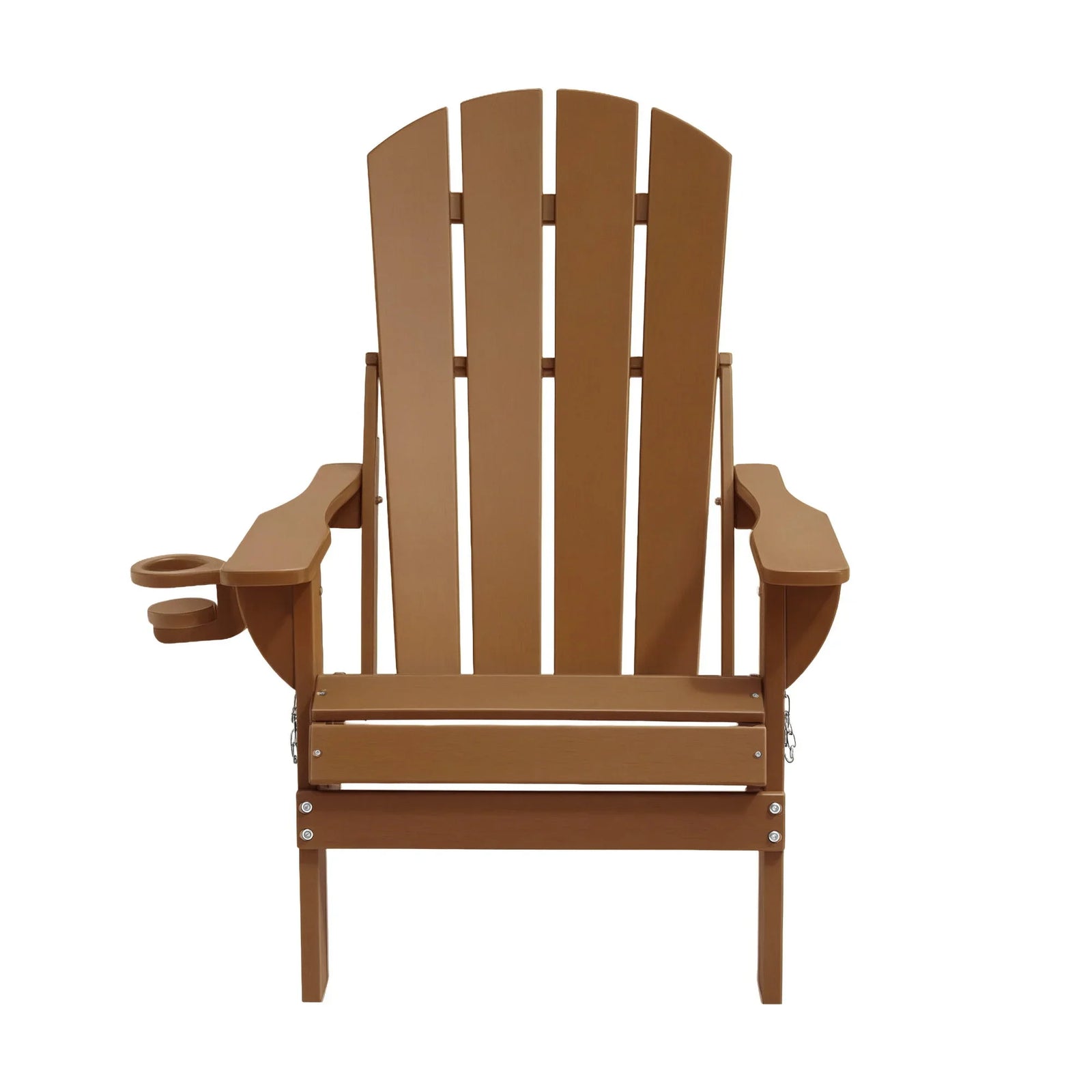 Outdoor Chairs Folding Adirondack Beach Chair HDPE Sun Lounge Patio Furniture Garden Brown