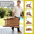 Outdoor Chairs Folding Adirondack Beach Chair HDPE Sun Lounge Patio Furniture Garden Brown