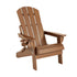 Outdoor Chairs Folding Adirondack Beach Chair HDPE Sun Lounge Patio Furniture Garden Brown