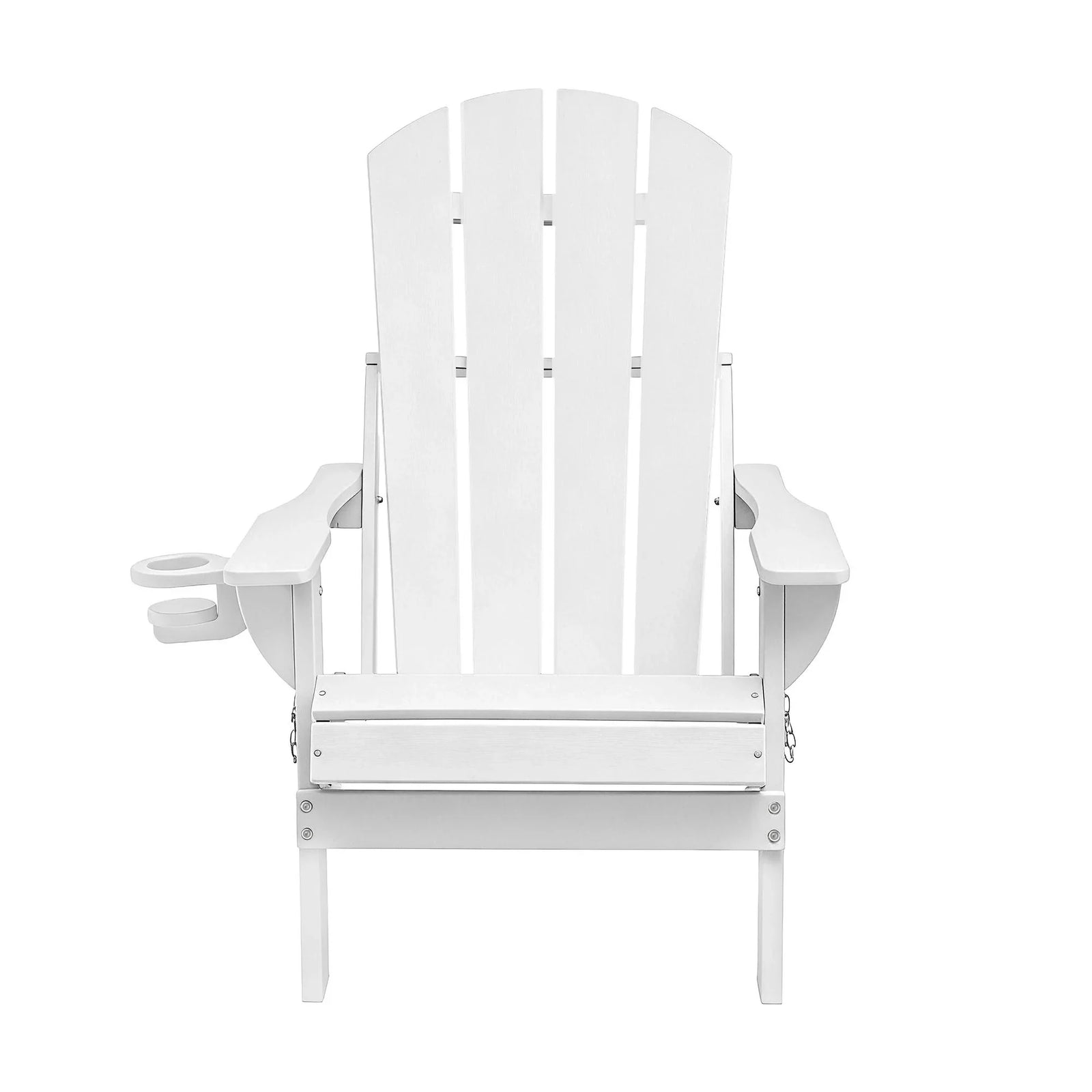 Outdoor Chairs Folding Adirondack Beach Chair HDPE Sun Lounge Patio Furniture Garden White