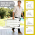 Outdoor Chairs Folding Adirondack Beach Chair HDPE Sun Lounge Patio Furniture Garden White