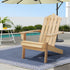 Adirondack Outdoor Chairs Wooden Beach Chair Patio Furniture Garden Natural