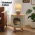 Coffee Side Table Wicker Steel Desk Pet Bed Storage Outdoor Furniture