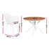 5‑Piece Outdoor Dining Set – WPC Table & PP Chairs, White