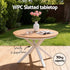 7‑Piece Outdoor Dining Set – WPC Table, Textilene Chairs, White, Weather‑Resistant