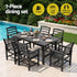 Gardeon 7 Piece Outdoor Dining Set Patio HDPE Table and Chairs Garden Furniture