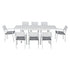 Outdoor Dining Set 9PCS Aluminum Extendable Table Chairs Patio Furniture