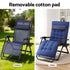 Sun Lounge Lounger Folding Camping Zero Gravity Chair Outdoor Furniture XL Blue