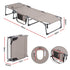 Gardeon Sun Lounger 5 Position Folding Tanning Chair with Face Hole Khaki