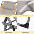 Gardeon Sun Lounger 5 Position Folding Tanning Chair with Face Hole Khaki