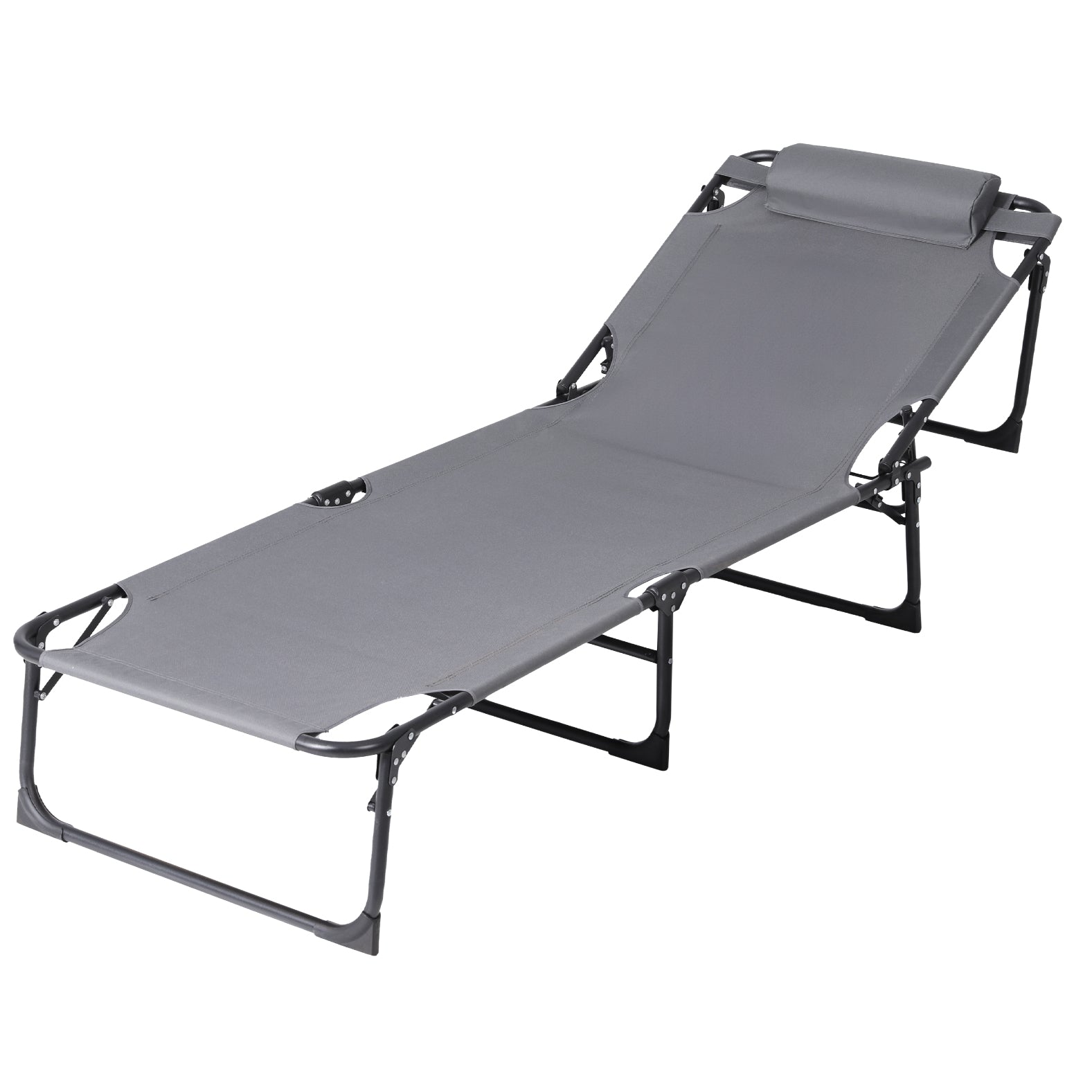 Sun Lounger Folding Lounge Beach Chair Patio Outdoor Furniture