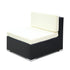 3PC  Outdoor Furniture Sofa Set Wicker Rattan Garden Lounge Chair Setting
