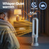 Bladeless Fan Heater – 2‑in‑1, 1200W Heat, 30W Fan, 80° Oscillation, Remote