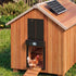 Giantz Automatic Chicken Coop Door 37cm Solar Powered Smart App Control Black