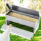 Automatic Chicken Feeder 5kg Galvanized Steel Pest Proof Feed Bin