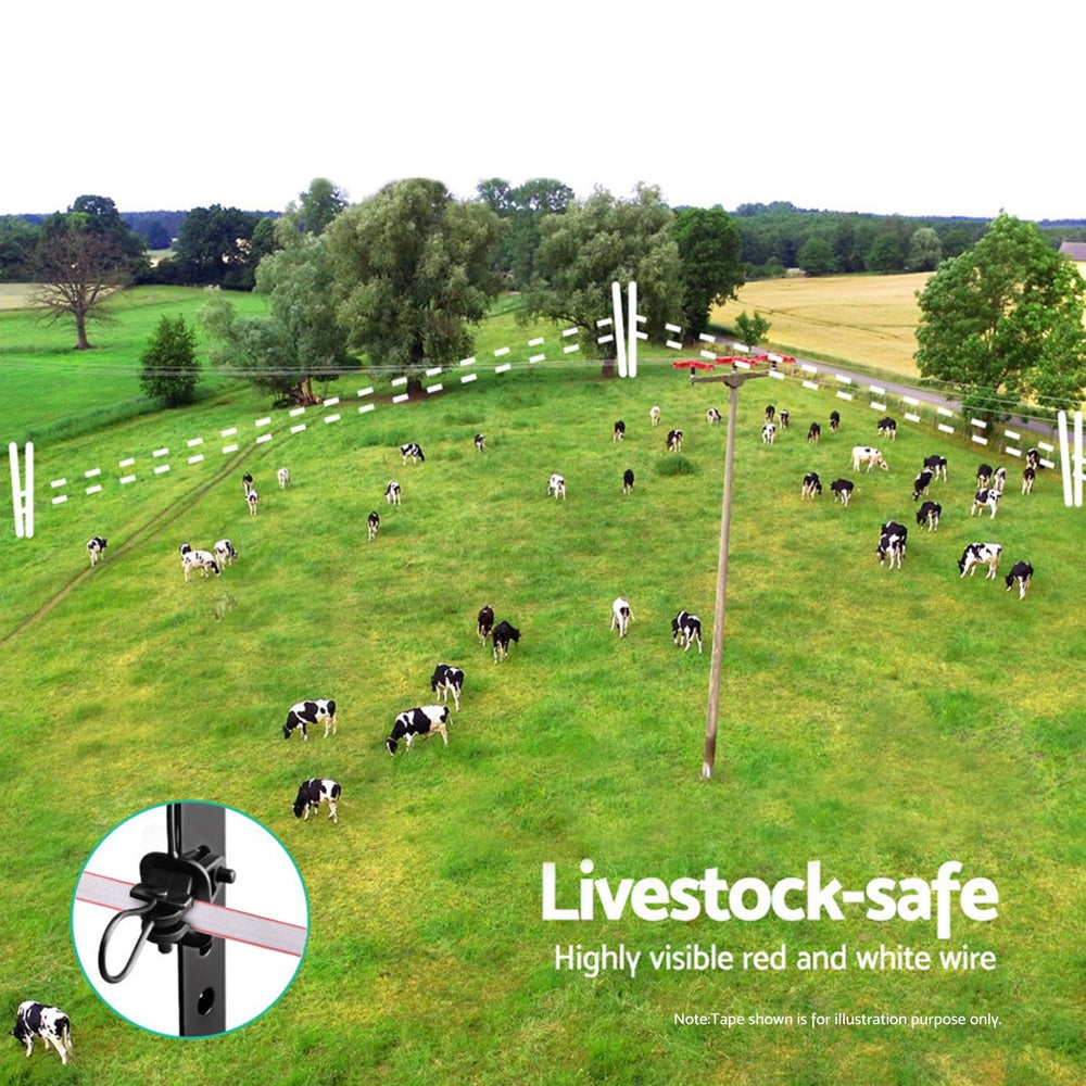 Electric Fence Tape Polytape 400M Electric Fence Wire Red White