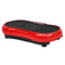 Vibration Platform Machine 99 Speed 180kg Capacity with Bands Remote Red