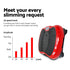 Vibration Platform Machine 99 Speed 180kg Capacity with Bands Remote Red
