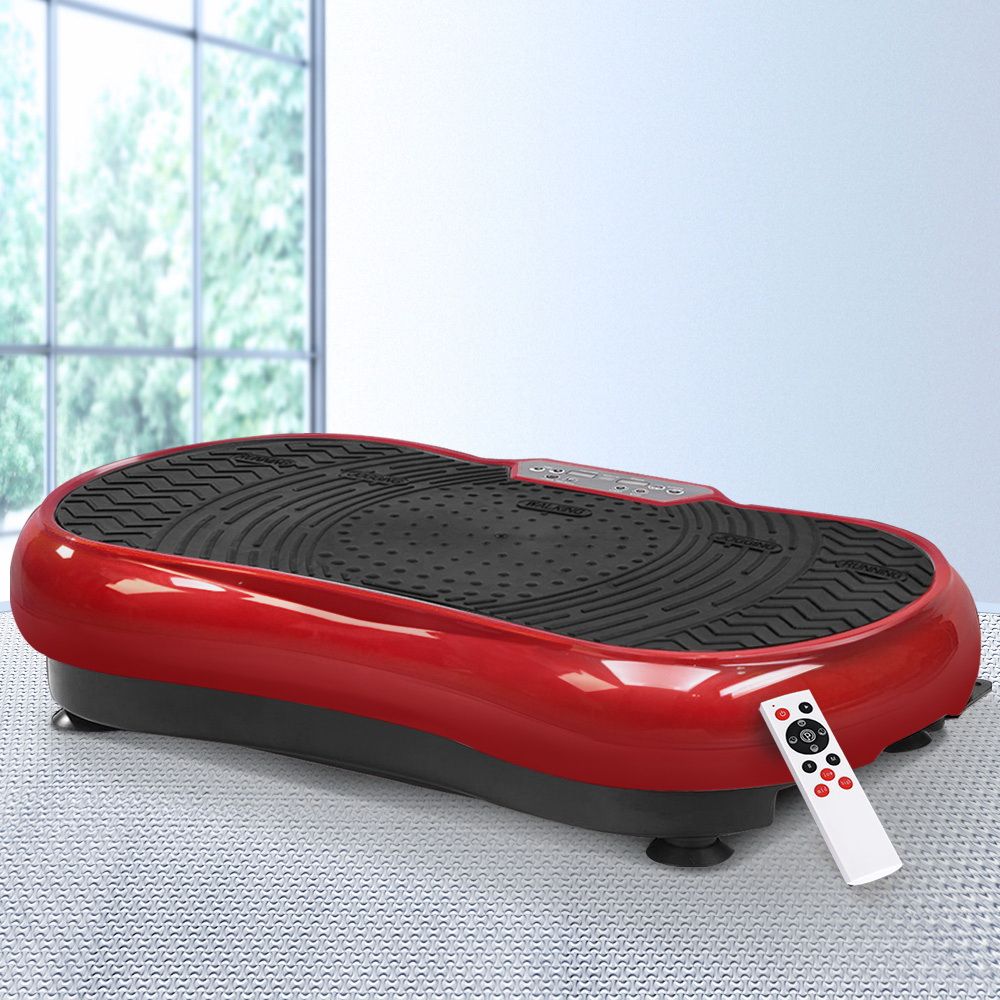 Vibration Machine – 99 Speeds, Dual‑Belt Motor, 180kg Capacity, Maroon Dark Red