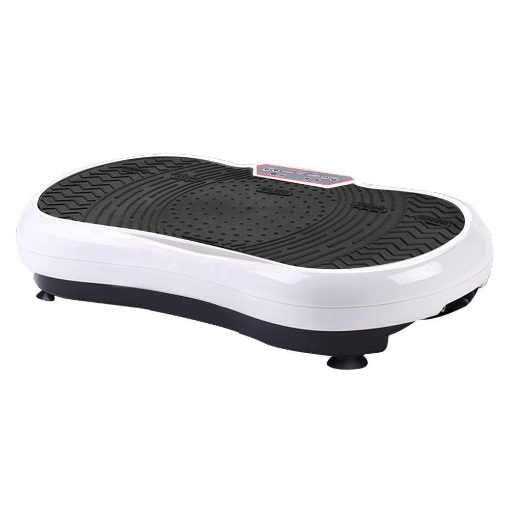 Vibration Platform Machine 99 Speed 180kg Capacity with Bands Remote White