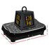 Vibration Machine Platform Vibrator With Resistance Rope Home Gym Black