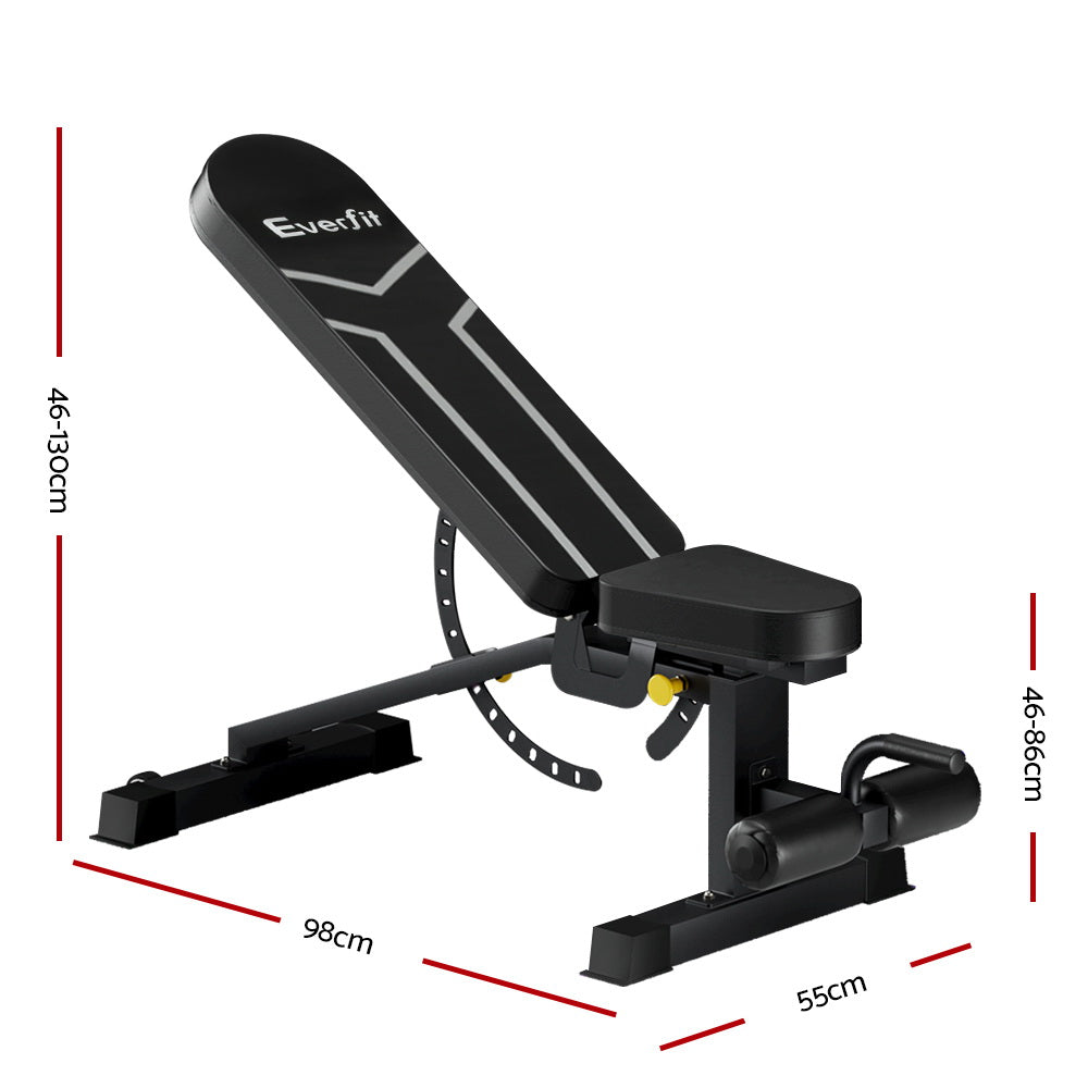 Weight Bench Adjustable FID Bench Press Home Gym 450kg Capacity