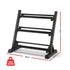 Dumbbell Rack 3-Tier Heavy Duty Weight Storage for Home Gym 300kg Capacity Black