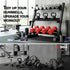 Dumbbell Rack 3-Tier Heavy Duty Weight Storage for Home Gym 300kg Capacity Black