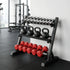 Dumbbell Rack 3-Tier Heavy Duty Weight Storage for Home Gym 300kg Capacity Black