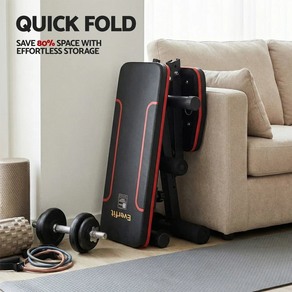 Adjustable FID Weight Bench 6-Position Incline Decline 150kg Capacity