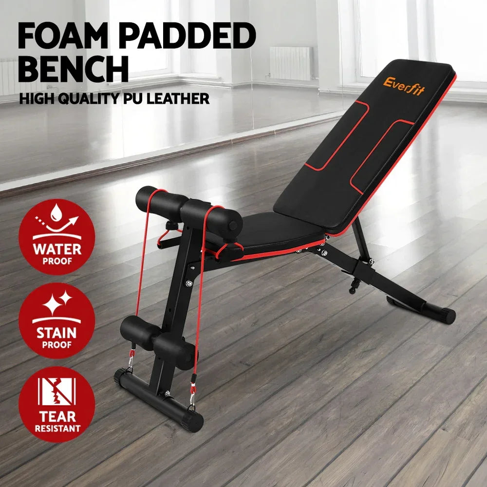 Adjustable FID Weight Bench 6-Position Incline Decline 150kg Capacity