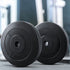 2x10kg Weight Plates Set Rubber Coated 31mm Home Gym Fitness Discs