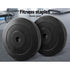 2x5kg Rubber Coated Weight Plates 31mm Barbell Home Gym Set